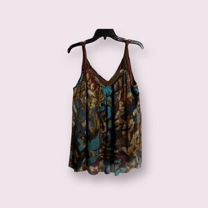 Cupio (Bloomingdale’s) Women’s Tank Brown Floral Size XL